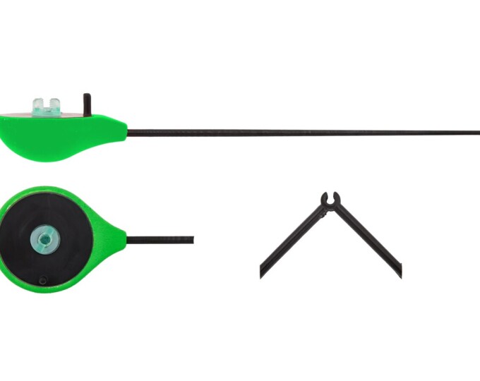 Удочка зимняя Salmo HANDY ICE ROD 24см (балалайка, зеленая) - изображение 1 