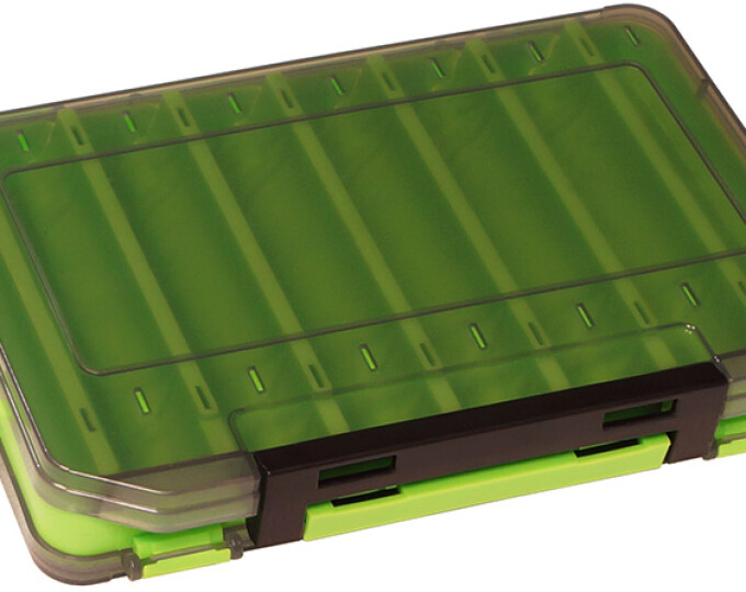 Коробка Kosadaka TB-S31D для воблеров, двусторонняя (200х135х35мм) Green - изображение 1 