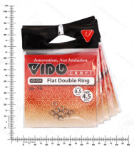 Кольцо заводное Flat Double Ring 4,5*0,5мм (10шт.)