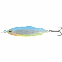 Блесна Kuusamo Muikku 90/17 цвет GL/BLU/FYe, UV