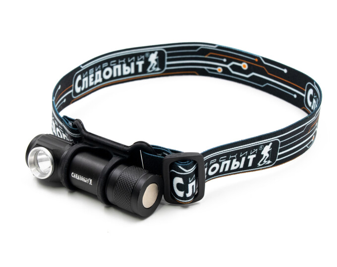 Фонарь налобный «СИБИРСКИЙ СЛЕДОПЫТ — Тензор» (съёмный, 1 LED, аккум., 220В, USB) - изображение 1 