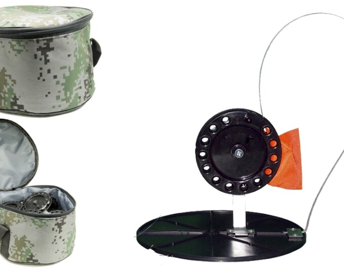 Комплект жерлиц Manko Классик-2 (блин 180мм, катушка 90мм) в сумке Универсальной (10шт.) - изображение 1 