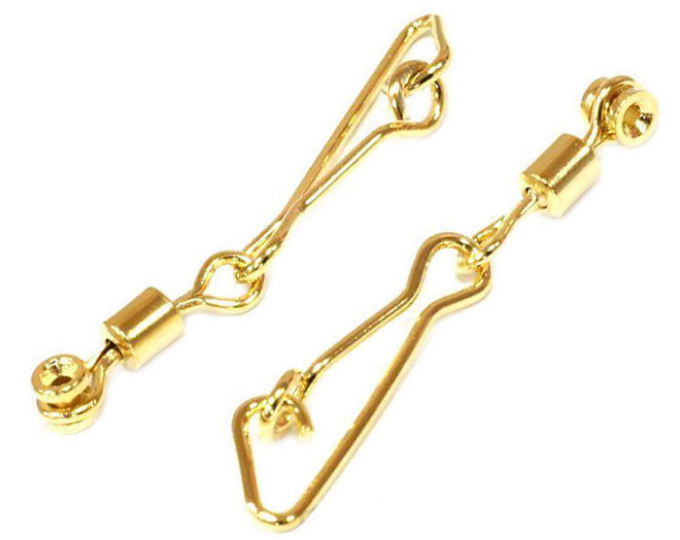 Карабин Kosadaka (4705) с вертлюгом для поплавка (металл) (2шт.) - изображение 1 