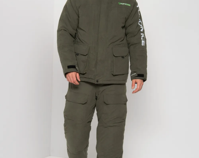 Костюм зимний «YUKON ICE» (ткань Finlandia, цвет Хаки) р.56-58 рост 182-188 - изображение 1