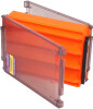 Коробка Kosadaka TB-S61B для воблеров, двусторонняя, продольные секции (205х145х50мм) Orange - изображение 2