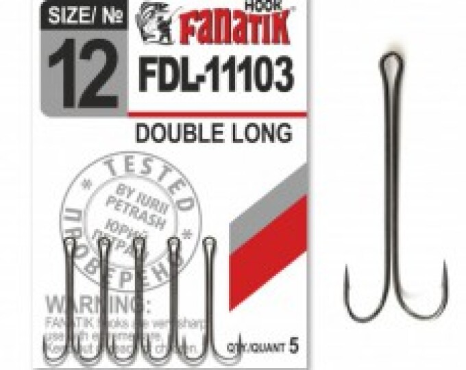 Крючок Fanatik Double Hook Long (FDL-11103) №12 (5шт.) - изображение 1 