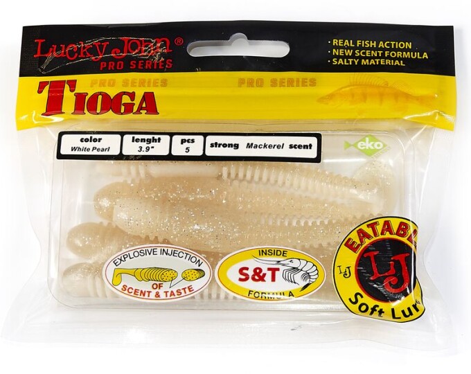 Виброхвост Lucky John Pro Series «TIOGA» 3,9in (10.00) цвет T47 (5шт.) - изображение 2