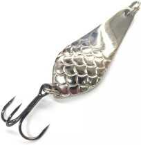 Блесна Колебалка Питер Атом Малый 10гр. (Никель)