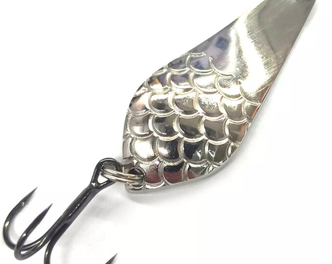 Блесна Колебалка Питер Атом Малый 10гр. (Никель) - изображение 1 