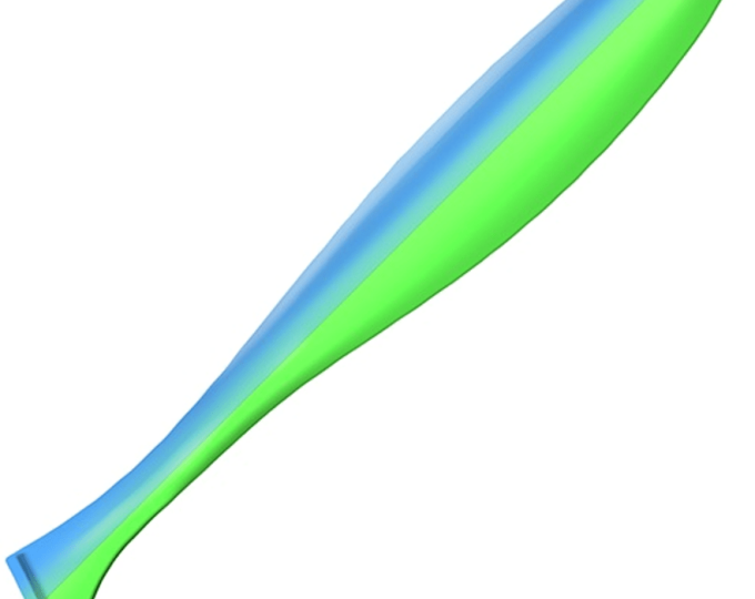 Приманка ZUB-IZI 125 мм-5шт, (цвет 020) желто-синий - изображение 1 