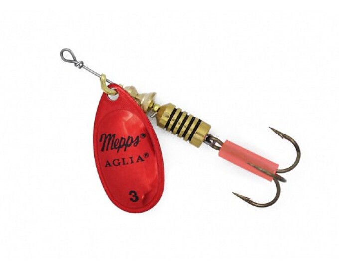 Блесна Mepps AGLIA PLATIUM 3 Silver/Red - изображение 1 