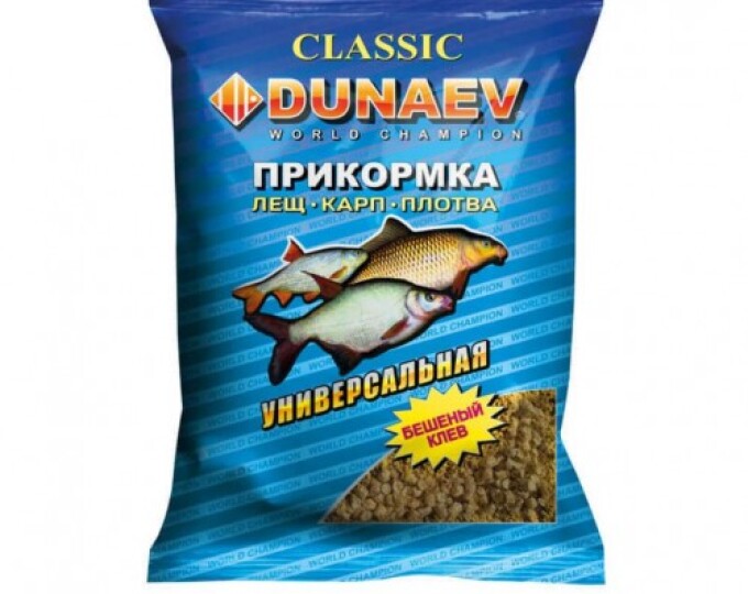 Прикормка Dunaev КЛАССИКА (гранулы) УНИВЕРСАЛЬНАЯ (0,9кг) - изображение 1 