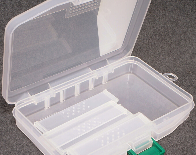 Коробка Kosadaka Baffle Case 4 (146х103х23мм, съёмные поперечные вставки) Clear - изображение 3