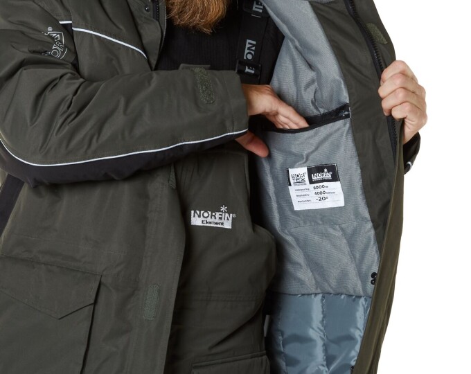 Костюм зимний NORFIN ELEMENT GRAY 04, р.XL - изображение 5