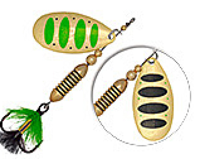 Блесна Pontoon 21 «AV Type A» #1,0 (вес 4,3гр., длина лепестка 22,6мм) цвет PD71-041 - изображение 1 
