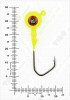 Джиг крашеный ШАР 12гр. (крючок VD-079 №2/0) (3шт.) цвет 02 (желтый) - изображение 3