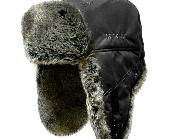 Шапка-ушанка Kosadaka Arctic (плащёвка, шиншилла, цвет чёрный) р.XL - изображение 1