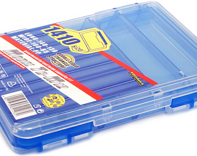 Коробка Kosadaka Reversible F85 для приманок (2-х сторонняя, поперечные V-секции, 140х104х23мм) - изображение 1 