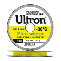 Леска Ultron Fluo Winter 0,25мм (7,0кг) 30м (флуоресцентная)