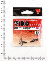 Поводок (флюорокарбон) VD-FC (15см, ф0,40мм, 8,5кг) (2шт.)