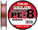 Плетеный шнур Sunline SIGLON PEx8 Multi Color 150m #0.5/8lb (0.121mm) - изображение 1 