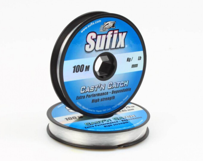 Леска SUFIX CAST’N CATCH 100м, 0,35мм (6,8кг) (прозрачная) - изображение 1 