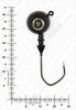 Джиг крашеный ШАР 26гр. (крючок VD-079 №3/0) (3шт.) цвет 04 (черный) - изображение 2