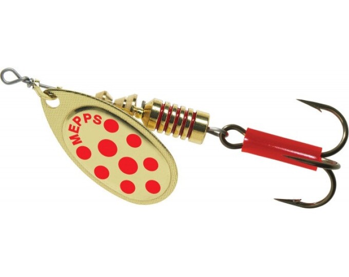 Блесна Mepps AGLIA PTS 2 Gold/Red (в блистере) - изображение 1 
