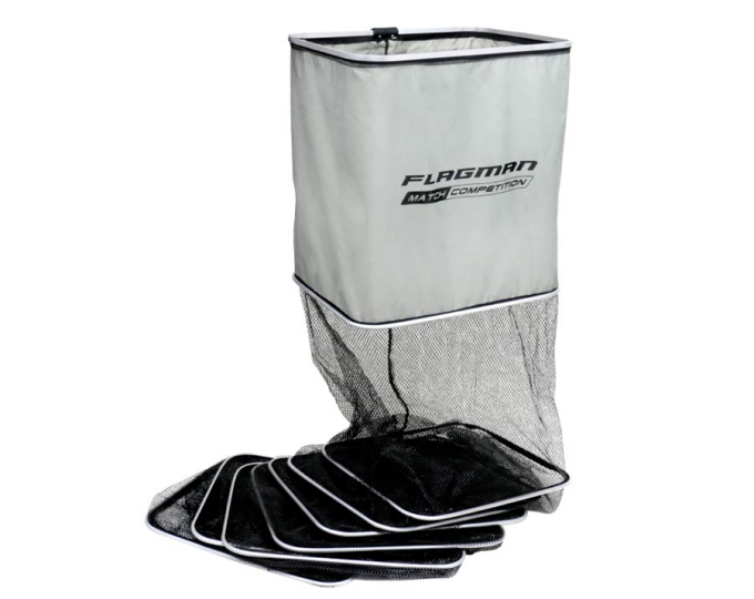 FLAGMAN Садок прямоугольный 50*40см 4м резиновая сетка - изображение 1 