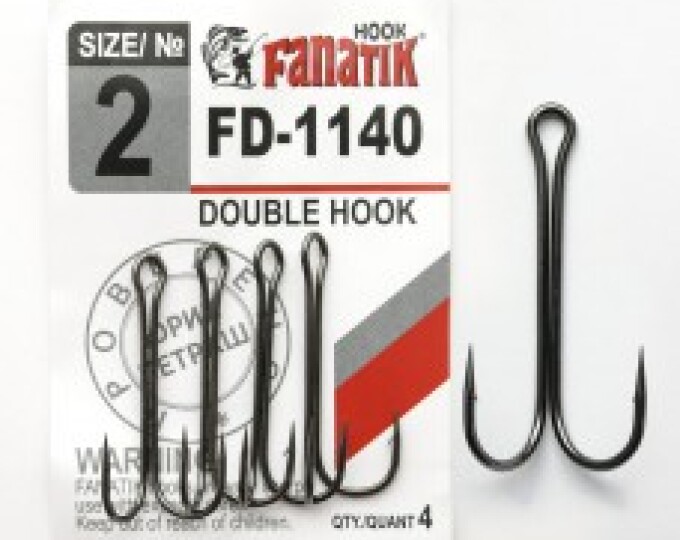 Крючок Fanatik Double Hook (FD-1140) №02 (4шт.) - изображение 1 