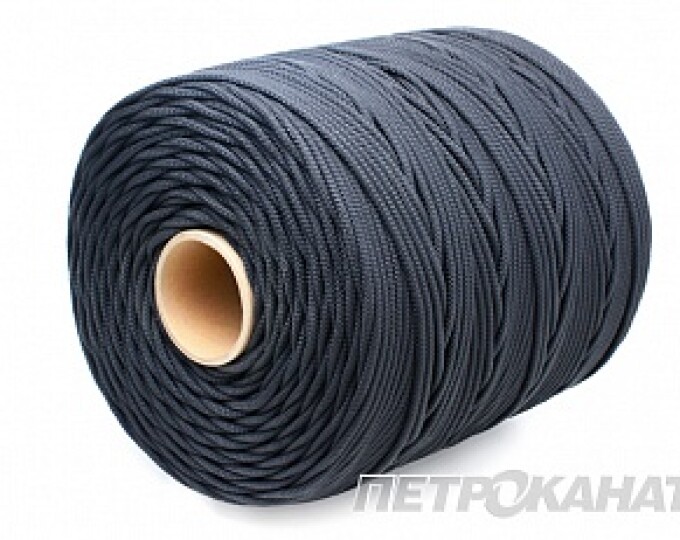 Шнур плетёный UNI-CORD (УНИВЕРСАЛ) евробобина 5,0мм 400м (черный) - изображение 1 