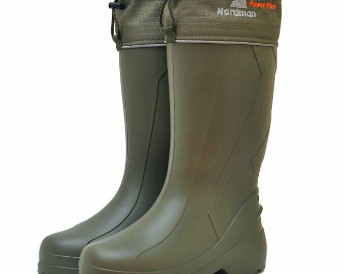 Сапоги Nordman Power Plus (ЭВА, вкладыш из флиса, с манжетой) цвет Оливковый р.42/43 - изображение 1