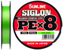 Плетеный шнур Sunline SIGLON PEx8 Light Green 150m #2.0/35lb (0.242mm) - изображение 1 