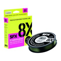 Леска плетеная Sufix SFX 8X Green PE 135м 0,185мм (13кг)