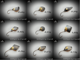 Блесна колеблющаяся Vyunoffka NANOspoon (чернение)