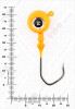 Джиг крашеный ШАР 24гр. (крючок VD-079 №3/0) (3шт.) цвет 03 (оранжевый) - изображение 3