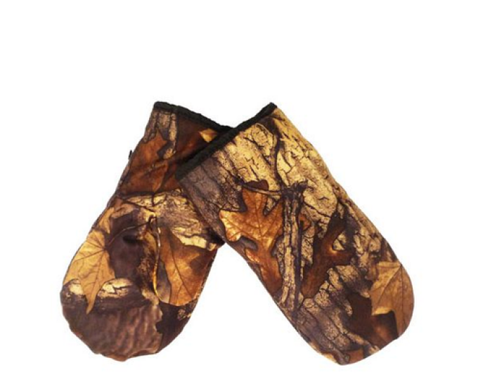 Перчатки SIMA зимние на иск. меху КМФ (с резинкой) - изображение 1 