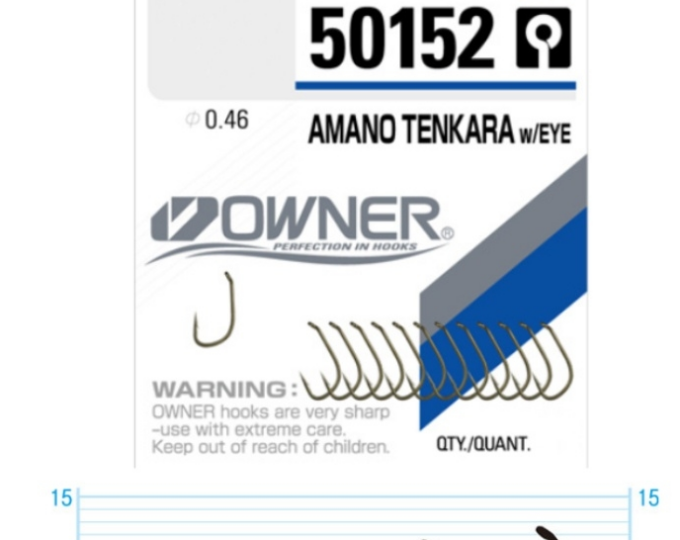 Крючок Owner (50152) «Amano Tenkara» w/EYE №06 (12шт.) - изображение 1 