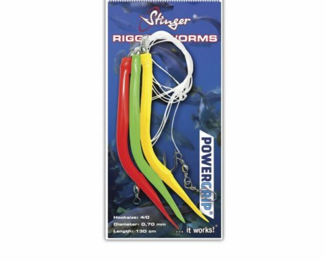 Сабики Rigged Worms #8/0 0,80mm Mix (Orange/Yellow/Glow) - изображение 1 