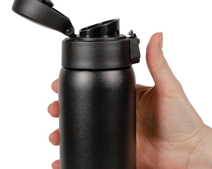 Термокружка Relaxika 701 (0,48л) черная - изображение 7