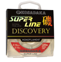 Леска Kosadaka «SUPER LINE Discovery» 100м, цв.прозрачный, 0,16мм, 2,15кг