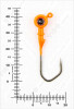 Джиг крашеный ШАР  4гр. (крючок VD-079 №1/0) (3шт.) цвет 03 (оранжевый) - изображение 3