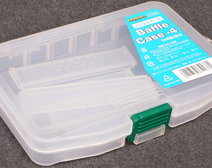 Коробка Kosadaka Baffle Case 4 (146х103х23мм, съёмные поперечные вставки) Clear - изображение 1 