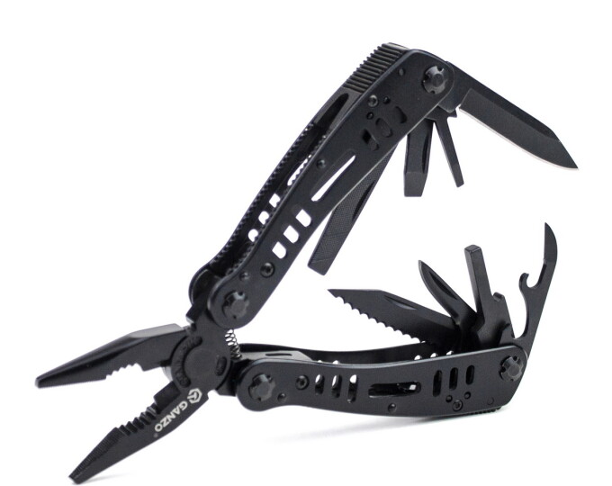 Мультитул «Ganzo» 22 предмета (105х193мм, цвет чёрный) - изображение 1