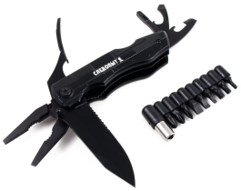 Мультитул «Следопыт-ARMADA» 9 предметов, набор бит, чехол (112х35х21мм)