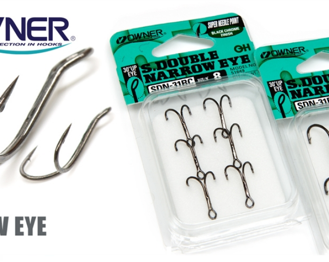 Крючок Owner Double Narrow Eye SDN-31 BC №06 - изображение 1