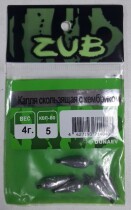 Капля скользящая с кембриком ZUB 4г. (упак.5шт)