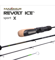 Удочка зимняя Maximus REVOLT ICE SPORT X (длина 0,75м, тест до 50гр., 302H)