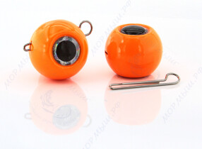 Груз крашеный ШАР (Чебурашка разборная)  6гр. цвет 03 (оранжевый)