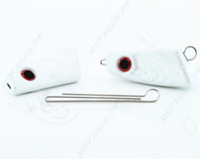 Груз крашеный ПРОХОДИМЕЦ (Чебурашка разборная) 14гр. цвет 05 (белый) - изображение 1 